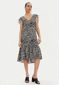 Sukienka letnia KARL LAGERFELD czarna 