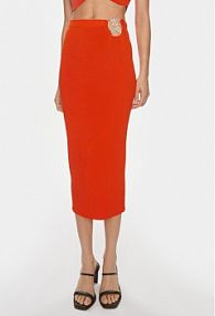 Spódnica ołówkowa Patrizia Pepe pomarańczowa 