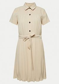 Sukienka DKNY beżowa Koszulowa