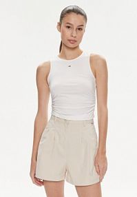 Top Tommy Jeans biały damski 