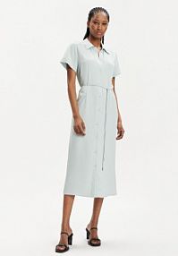 Sukienka Calvin Klein zielona Koszulowa