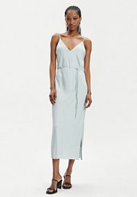 Sukienka letnia Calvin Klein zielona 