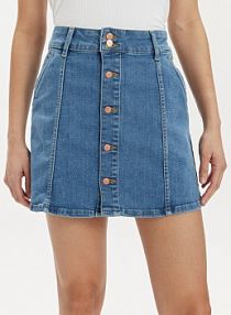 Spódnica jeansowa Wrangler niebieska 