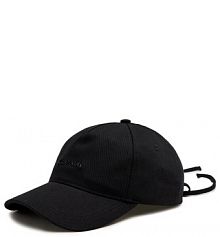 Czapka z daszkiem Calvin Klein czarna damska 