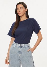 T-shirt United Colors Of Benetton granatowy damski 