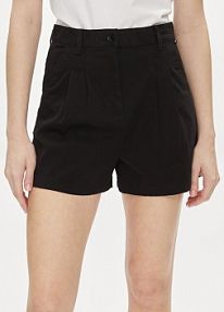 Szorty Tommy Jeans czarne damskie Materiałowe