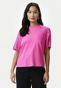 T-shirt YAS różowy damski 