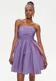 Sukienka koktajlowa PINKO fioletowa 