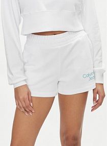 Szorty sportowe Calvin Klein Jeans białe 