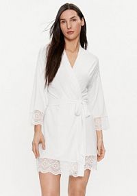 Szlafrok Selmark biały damski 