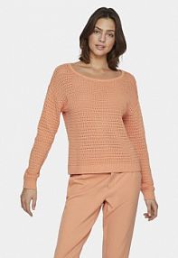 Sweter Vila pomarańczowy damski 