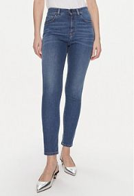 Jeansy Weekend Max Mara granatowe damskie 