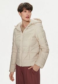 Kurtka puchowa JDY beżowa damska Przejściowa