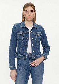 Kurtka jeansowe Tommy Hilfiger niebieska damska Jeansowa