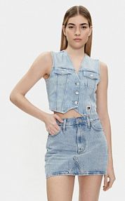Kamizelka Tommy Jeans niebieska damska 