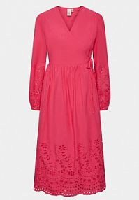 Sukienka codzienna YAS różowa 