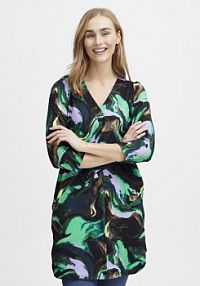 Sukienka Fransa zielona Koszulowa