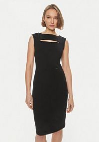 Sukienka koktajlowa Calvin Klein czarna 