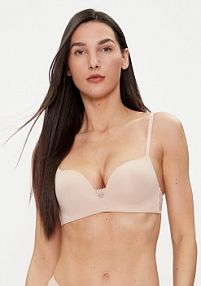 Biustonosz Tommy Hilfiger beżowy Push-up