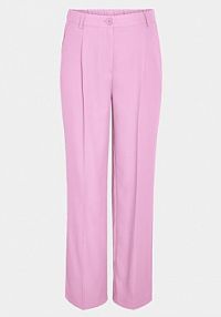 Spodnie eleganckie Noisy May różowe damskie Materiałowe