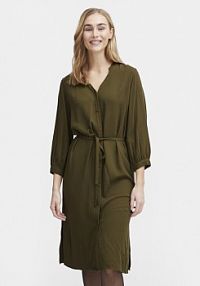 Sukienka Fransa zielona Koszulowa