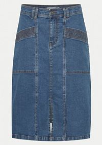 Spódnica jeansowa Fransa niebieska 