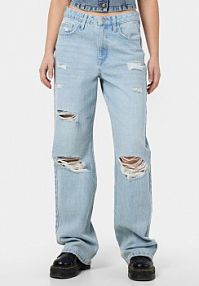 Jeansy Noisy May niebieskie damskie 