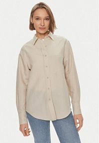 Koszula Calvin Klein beżowa damska 