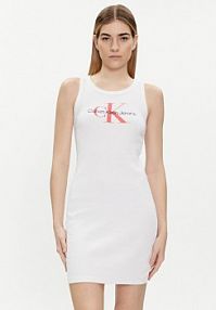 Sukienka letnia Calvin Klein Jeans biała 