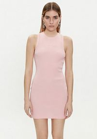 Sukienka letnia Juicy Couture różowa Bentley JCBED223812  Slim Fit