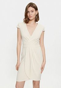 Sukienka koktajlowa Rinascimento beżowa 