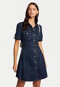 Sukienka jeansowa Morgan granatowa 241-RIXES  Regular Fit