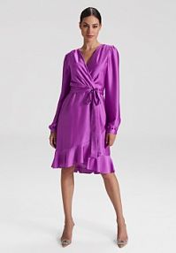 Sukienka koktajlowa Swing fioletowa 