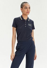 Koszulka polo EA7 Emporio Armani granatowa damska 