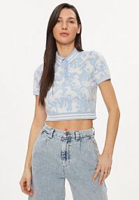 Koszulka polo United Colors Of Benetton niebieska damska 