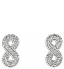 Kolczyki Fossil srebrne 