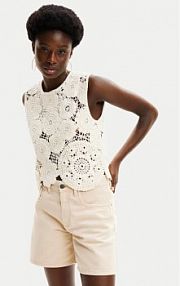 Top Desigual biały damski 