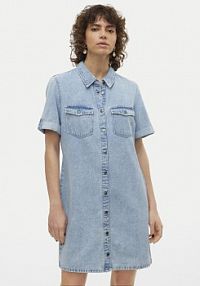 Sukienka jeansowa Vero Moda niebieska 
