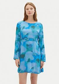 Sukienka letnia Tom Tailor Denim niebieska 1040643  Slim Fit