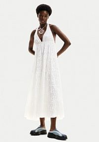 Sukienka letnia Desigual biała Toronto 24SWVK46  Regular Fit