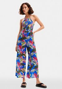 Kombinezon Desigual kolorowy Tropical Party 24SWMW22  Regular Fit