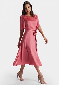 Sukienka koktajlowa Swing różowa 