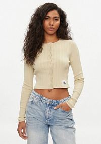 Kardigan Calvin Klein Jeans zielony 