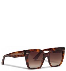 Okulary Calvin Klein brązowe damskie Przeciwsłoneczne