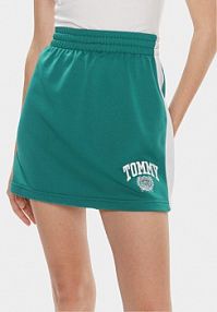 Spódnica mini Tommy Jeans niebieska 