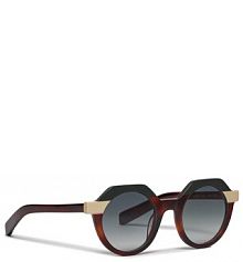 Okulary Kaleos brązowe damskie Przeciwsłoneczne