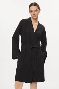 Szlafrok Calvin Klein Underwear czarny damski 