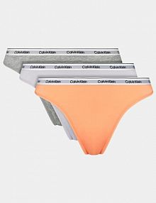 Stringi Calvin Klein Underwear wielokolorowe Komplet 3 par stringów