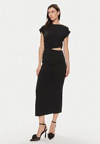 Sukienka wieczorowa Imperial czarna Koktajlowa ADOEHKP  Slim Fit