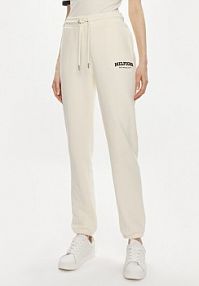 Spodnie dresowe Tommy Hilfiger beżowe damskie 